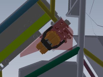 Bounding box showing the packaging volume the junction box had to fit into