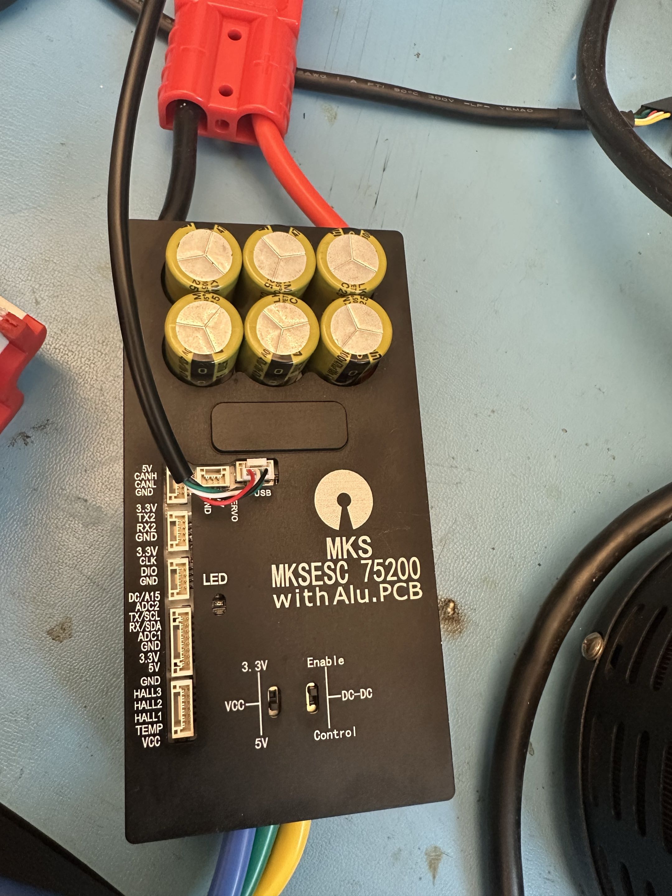 MKS VESC 75200 V2 with phase wiring